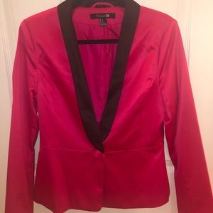 Women’s hot pink tuxedo jacket
